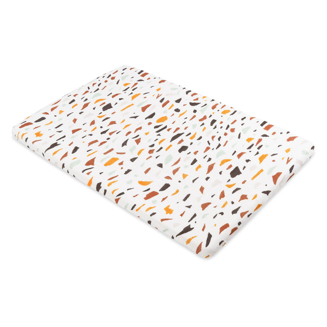 T29134,Babyletto,Terrazzo Muslin All-Stages Bassinet Sheet in GOTS Certified Organic Cotton