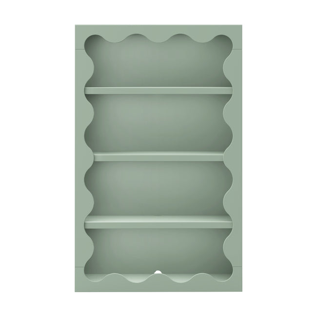 M31111LS,Babyletto Kids,Lido Wave Bookcase in Light Sage