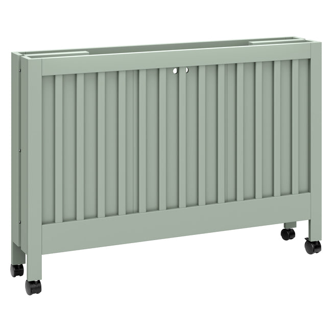 M6601LS,Babyletto,Maki Full Size Folding Crib w/ Toddler Bed Conversion Kit in Light Sage