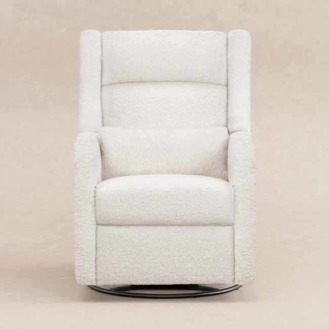 M11286CMSG,Babyletto,Kiwi Plus Power Glider Recliner w/ Power Headrest in Cream Shearling