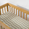 T30534,Babyletto,Moss Stripe Muslin All-Stages Bassinet Sheet in GOTS Certified Organic Cotton