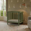 M29880OL,Babyletto,Pogo 8-in-1 Convertible Crib w/All-Stages Conversion Kits in Olive