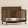 M15901NL,Babyletto,Palma Mid-Century 4-in-1 Convertible Crib w/Toddler Bed Conversion in Natural Walnut