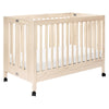 M6601NX,Babyletto,Maki Full-Size Folding Crib w/Toddler Bed Conversion Kit in Washed Natural