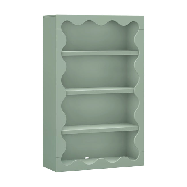 M31111LS,Babyletto Kids,Lido Wave Bookcase in Light Sage