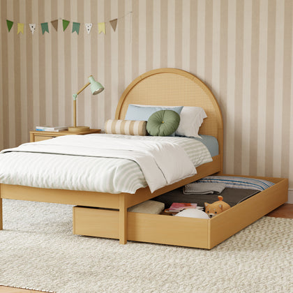 M25973HY,Babyletto Kids,Twin Storage Trundle Bed in Honey