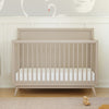 M15901TPE,Babyletto,Palma Mid-Century 4-in-1 Convertible Crib w/Toddler Bed Conversion in Taupe