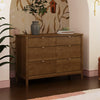 M25616NL,Babyletto,Bondi 6-Drawer Assembled Dresser in Natural Walnut