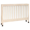 M6601NX,Babyletto,Maki Full-Size Folding Crib w/Toddler Bed Conversion Kit in Washed Natural