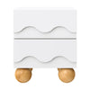 M31160WHY,Babyletto Kids,Lido Wave Nightstand in White and Honey