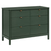 M25616FRGR,Babyletto,Bondi 6-Drawer Assembled Dresser in Forest Green
