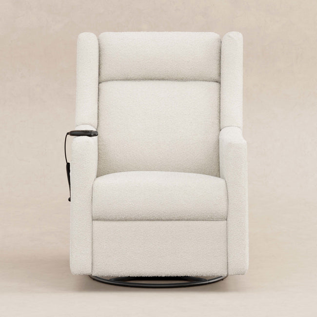 M11283PWB,Babyletto,Kiwi Deluxe Power Glider Recliner w/Heat&Massage in Performance Ivory Boucle