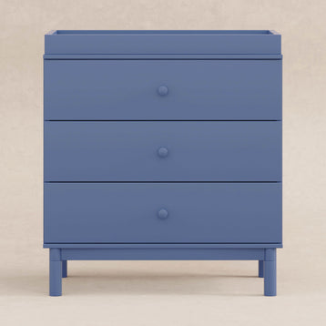 M12923CVB,Babyletto,Gelato 3-Drawer Changer Dresser w/Removable Changing Tray in Cove Blue