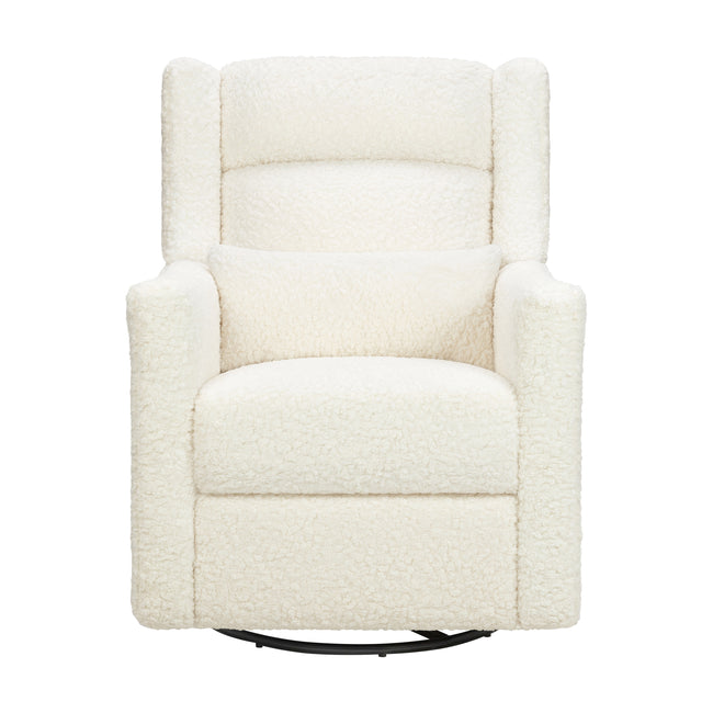 M11286CMSG,Babyletto,Kiwi Plus Power Glider Recliner w/ Power Headrest in Cream Shearling
