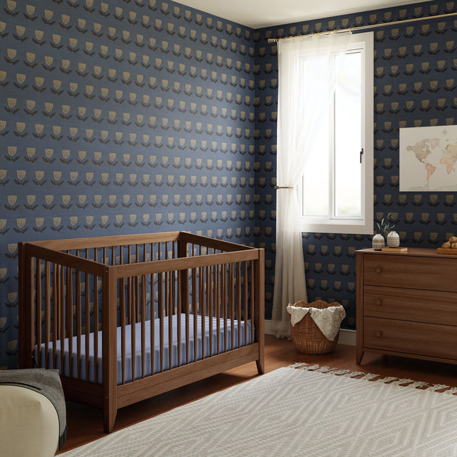 M10301NL,Babyletto,Sprout 4-in-1 Convertible Crib w/Toddler Bed Conversion Kit in Natural Walnut