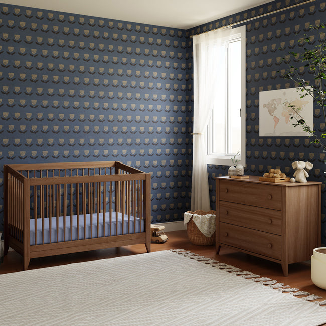 M10301NL,Babyletto,Sprout 4-in-1 Convertible Crib w/Toddler Bed Conversion Kit in Natural Walnut