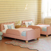 M32099PRSB,Babyletto Kids,Upholstered Twin/Full Bed Guardrails in Performance Rose Boucle
