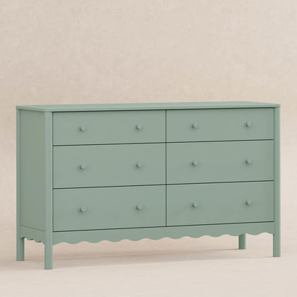 M27916LS,Babyletto,Swell 6-Drawer Assembled Dresser in Light Sage
