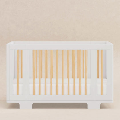 M23401WN,Babyletto,Yuzu 8-in-1 Convertible Crib w/All-Stages Conversion Kits in White/Natural
