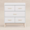 M5823WNX,Babyletto,Scoot 3-Drawer Changer Dresser in White/Washed Natural Finish