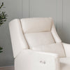 M11286PCMEW,Babyletto,Kiwi Plus Power Glider Recliner w/ Power Headrest in Performance Cream Eco-Weave