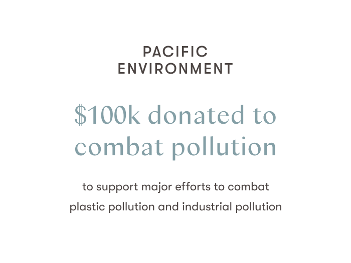 $100k donated to combat pollution