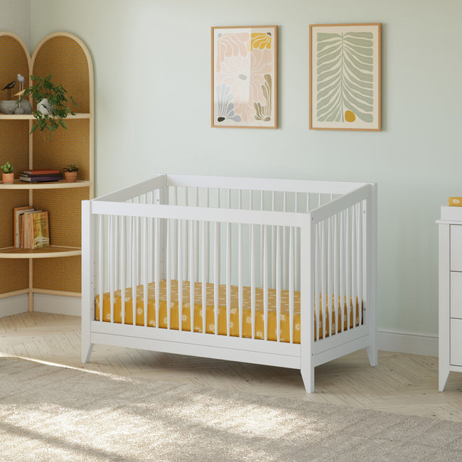 M10301W,Babyletto,Sprout 4-in-1 Convertible Crib w/Toddler Bed Conversion Kit in White Finish