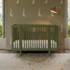 M29880OL,Babyletto,Pogo 8-in-1 Convertible Crib w/All-Stages Conversion Kits in Olive