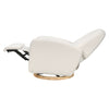 M23188WBLB,Babyletto,Nami Glider Recliner w/ Electronic Control and USB in Ivory Boucle w/Light Wood Base