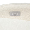 M23188WBLB,Babyletto,Nami Glider Recliner w/ Electronic Control and USB in Ivory Boucle w/Light Wood Base