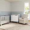 M4223GW,Babyletto,Hudson 3-Drawer Changer Dresser w/Removable Changing Tray in Grey/White