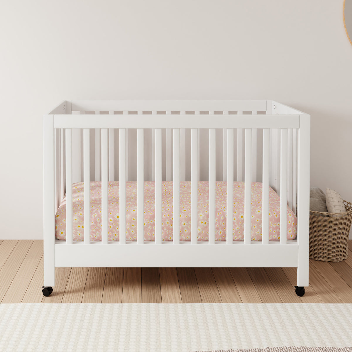 Babyletto full hot sale size folding crib