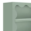 M31111LS,Babyletto Kids,Lido Wave Bookcase in Light Sage