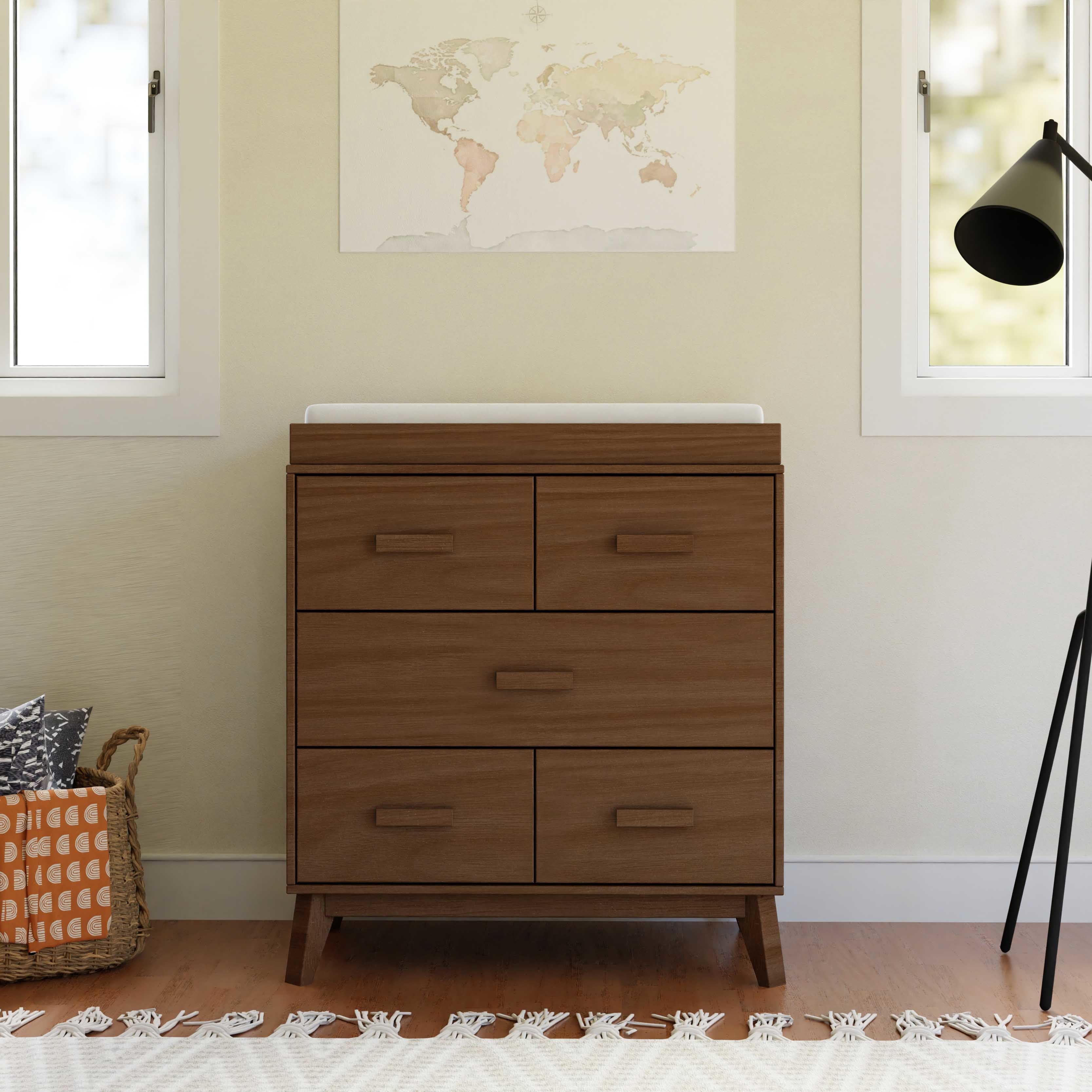 Babyletto Scoot 3-Drawer Changer Dresser, White/ Washed Natural Babyletto Scoot 3-Drawer Changer Dresser, White/ Washed Natural