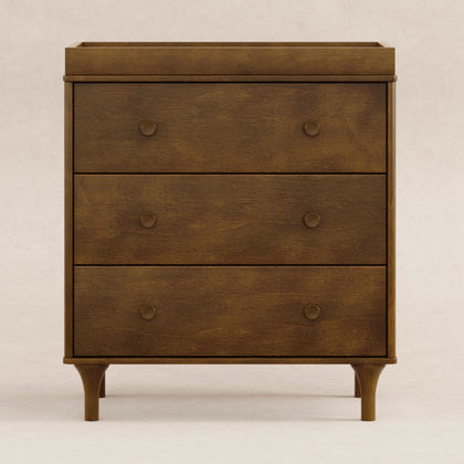 M9023NL,Babyletto,Lolly 3-Drawer Changer Dresser in Natural Walnut