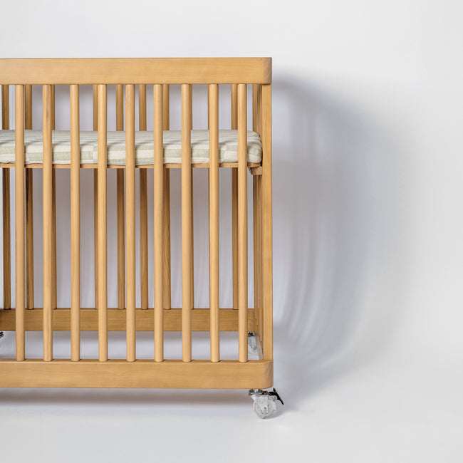 T30534,Babyletto,Moss Stripe Muslin All-Stages Bassinet Sheet in GOTS Certified Organic Cotton