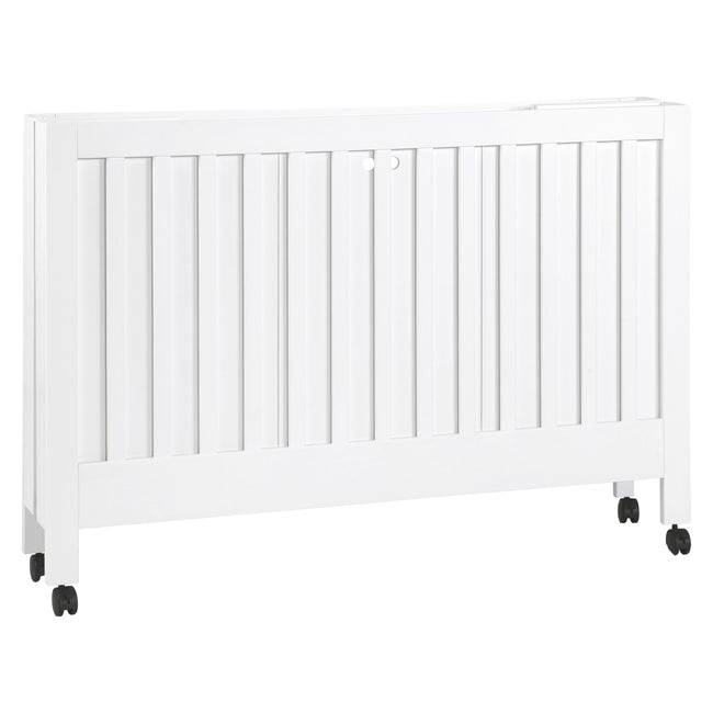 M6601W,Babyletto,Maki Full-Size Folding Crib w/Toddler Bed Conversion Kit in White Finish