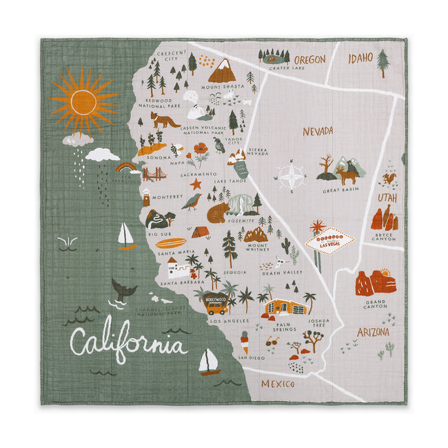 T29339,Babyletto,California Muslin Quilt in GOTS Certified Organic Cotton