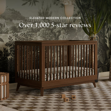 M5801NL,Babyletto,Scoot 3-in-1 Convertible Crib w/Toddler Bed Conversion Kit in Natural Walnut