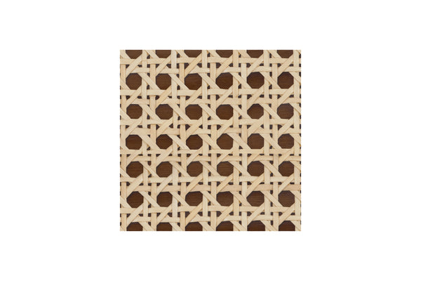 Natural Walnut with Natural Cane