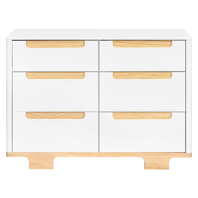 M23426WN,Babyletto,Yuzu 6-Drawer Dresser in White/Natural