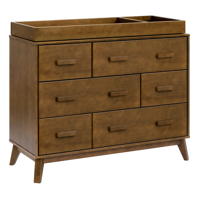M5826NL,Babyletto,Scoot 6-Drawer Dresser in Natural Walnut