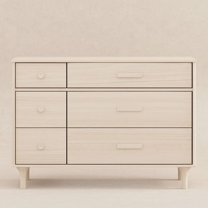 M9016NX,Babyletto,Lolly 6-Drawer Double Dresser Assembled in Washed Natural