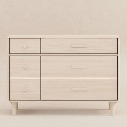 M9016NX,Babyletto,Lolly 6-Drawer Double Dresser Assembled in Washed Natural