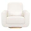 M10287YCLB,Babyletto,Tuba Glider in Ivory Corduroy with Light Wood Base