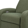 M23188OBLB,Babyletto,Nami Glider Recliner w/ Electronic Control and USB in Olive Boucle w/Light Wood Base
