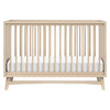 M15401TPE,Babyletto,Peggy Mid-Century 3-in-1 Convertible Crib w/Toddler Bed Conversion Kit in Taupe