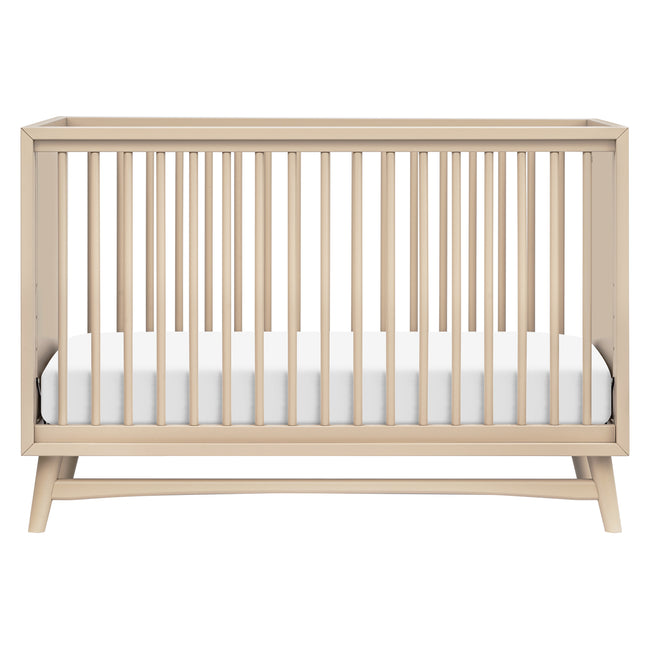 M15401TPE,Babyletto,Peggy Mid-Century 3-in-1 Convertible Crib w/Toddler Bed Conversion Kit in Taupe