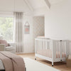 M6601W,Babyletto,Maki Full-Size Folding Crib w/Toddler Bed Conversion Kit in White Finish