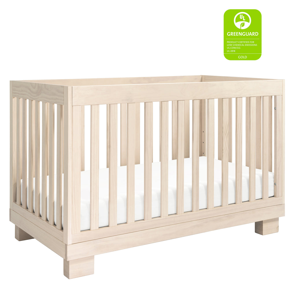 M6701NX,Modo 3-in-1 Convertible Crib w/Toddler Bed Conversion Kit in Washed Natural
